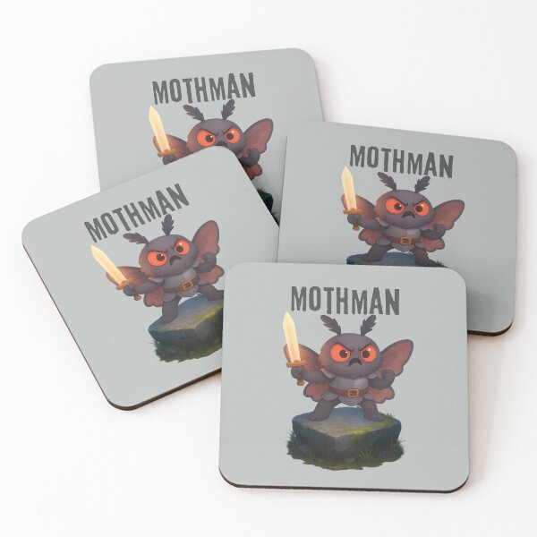 Item preview, Cartoon Mothman – Cute Knight Cryptid in Fantasy Battle designed and sold by designs_by_s2.