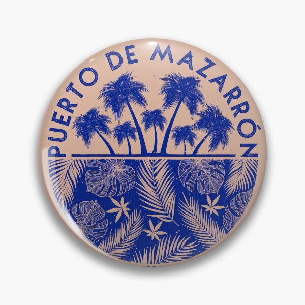 Item preview, Palm Trees and Leaves Emblem - Blue Edition designed and sold by mzrn-souvenirs.