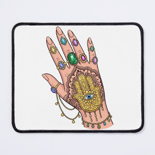 Item preview, Hand Necklace | Elegantly Symbolic and Artistically Chic Jewelry Graphic designed and sold by Tw1nsAIArt.