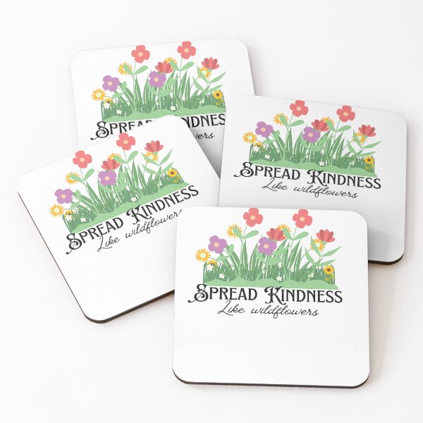 Item preview, Spread Kindness Like Wildflowers - Floral Quote designed and sold by CholarCrafts.