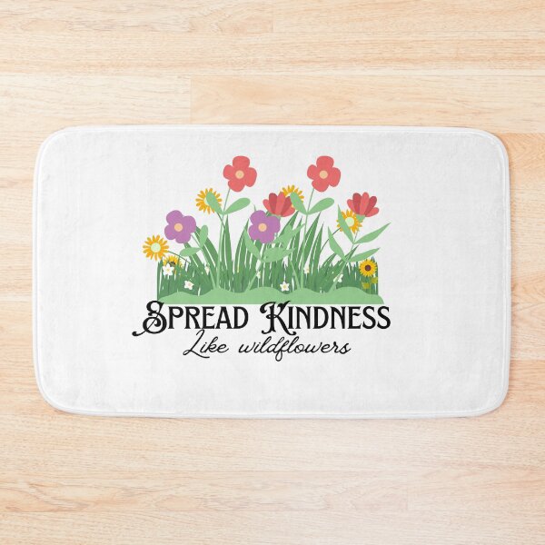 Item preview, Spread Kindness Like Wildflowers - Floral Quote designed and sold by CholarCrafts.