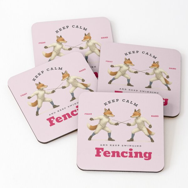 Item preview, Fencing foxes designed and sold by J.Caraccia.