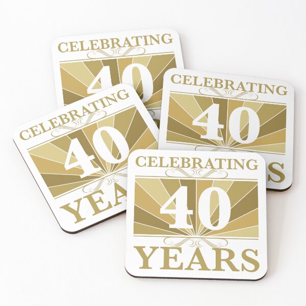 Item preview, Elegant 40th Wedding Anniversary designed and sold by thepixelgarden.