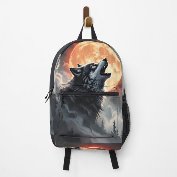 Item preview, Howling Wolf Blood Moon Fantasy Art designed and sold by Pixel-Up.