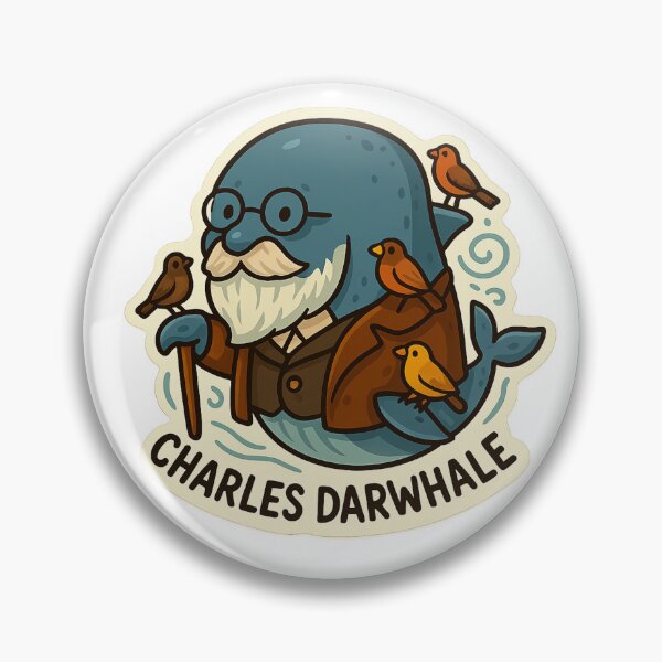 Item preview, Charles Darwhale – Funny History Animal Pun Bearded Whale Scientist designed and sold by IDesignss.