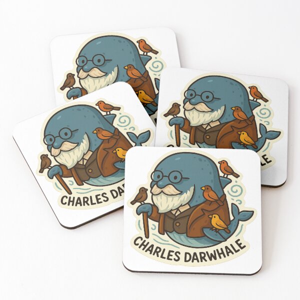 Item preview, Charles Darwhale – Funny History Animal Pun Bearded Whale Scientist designed and sold by IDesignss.