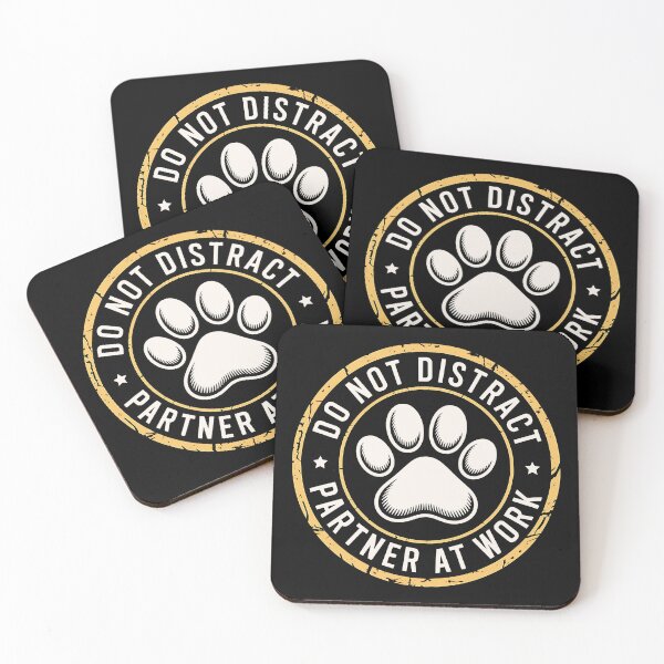 Item preview, Do Not Distract Working Dog Badge designed and sold by designleon19.