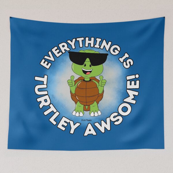Item preview, Cute Turtley Awesome Turtle back to school Frit-Tees designed and sold by Shean Fritts.