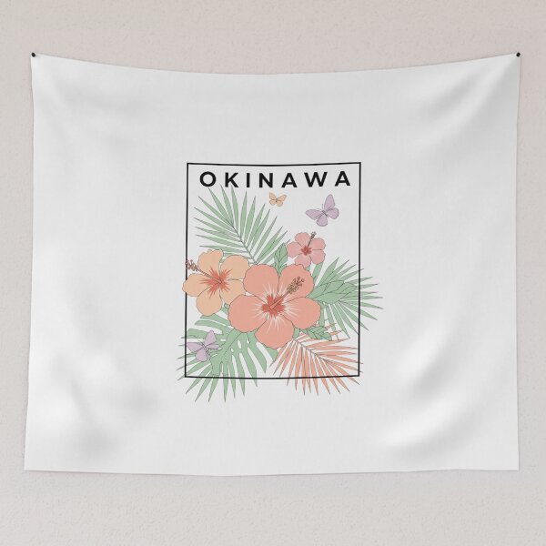 Item preview, Vintage Okinawa Japan Shisa Dogs and Great Wave Sun Art Print - Classic Japanese Souvenir Design, T-shirt Graphic, Home Decor, Travel Gift designed and sold by Colorful-Garden.