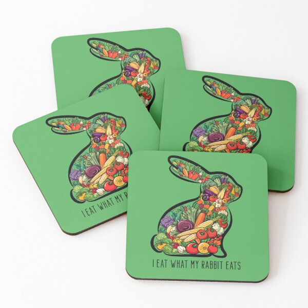 Item preview, I eat what my rabbit eats - bunny vegetarian design designed and sold by UTkiKK.