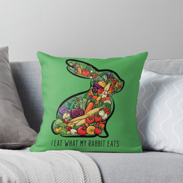 Item preview, I eat what my rabbit eats - bunny vegetarian design designed and sold by UTkiKK.