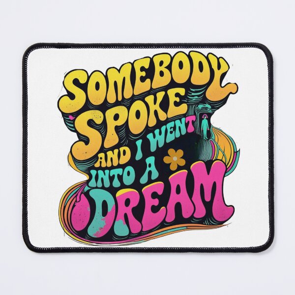 Item preview, Somebody Spoke and I Went Into a Dream – Beatles Inspired Psychedelic Retro Design designed and sold by bazstees54.