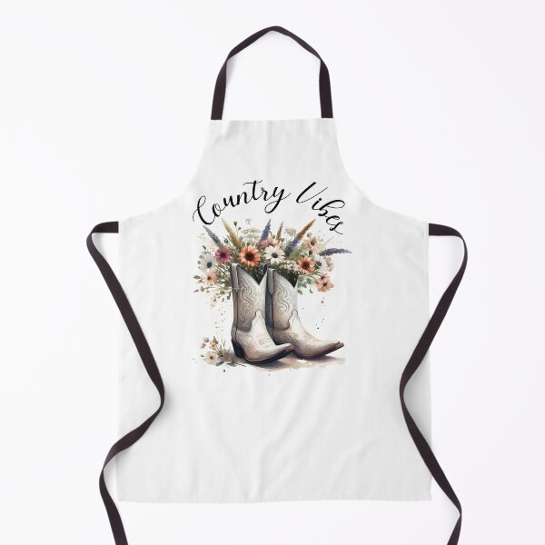 Item preview, Country Vibes White Western Boots and Flowers Watercolor designed and sold by adriana-holmes.