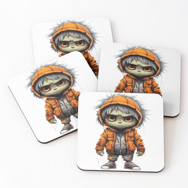 Item preview, Dark Streetwear Cartoon Character – Creepy Hoodie Design designed and sold by ElGrandeDesign.