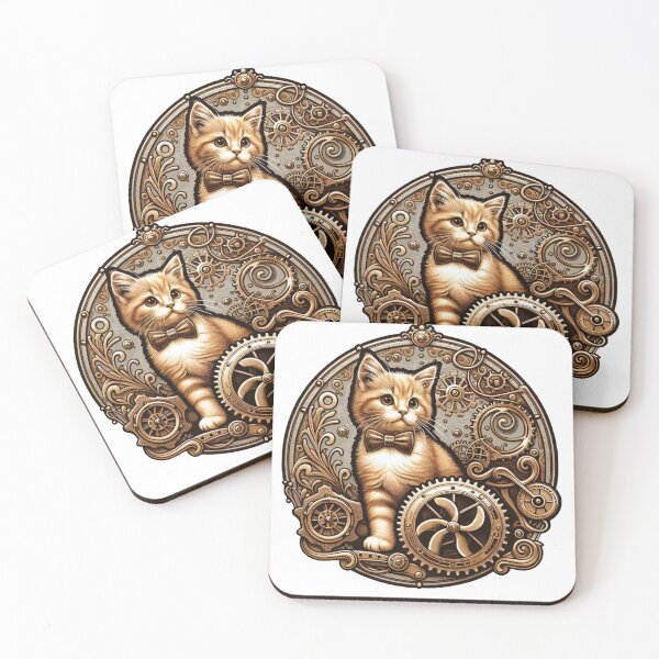 Item preview, Steampunk Kitten designed and sold by WhatevrWrksMrch.