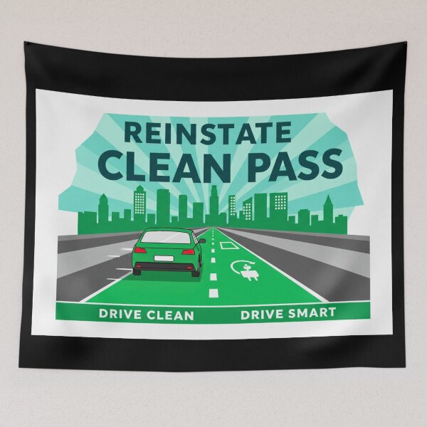 Item preview, Reinstate Clean Pass – Eco-Friendly Advocacy Design designed and sold by FitEnvy.