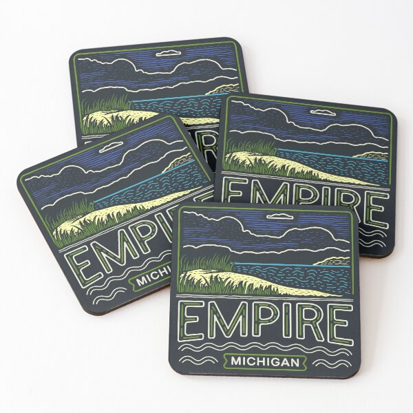 Item preview, Neon Empire Michigan Sand Dunes designed and sold by TheOldMittenIllustrated.