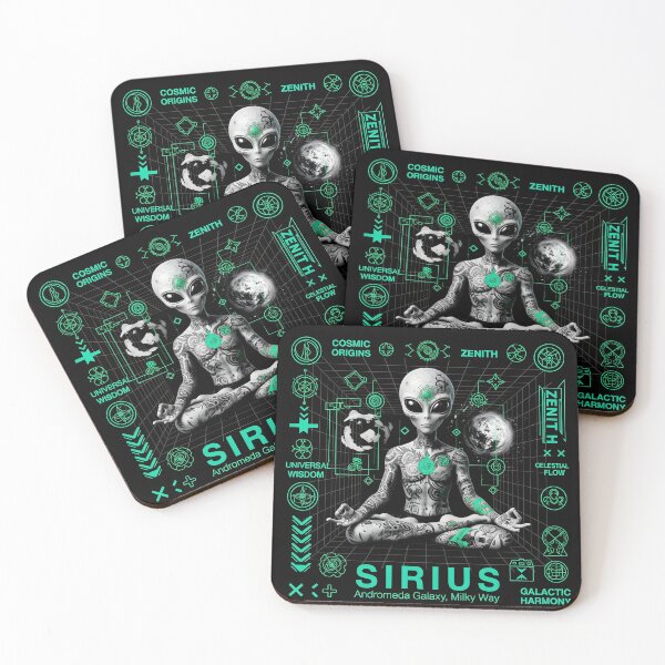Item preview, Cosmic Origins - Meditating Alien Sci-Fi Art designed and sold by AV.