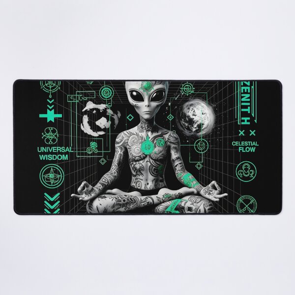 Item preview, Cosmic Origins - Meditating Alien Sci-Fi Art designed and sold by AV.
