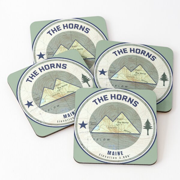 Item preview, Maine Mountain Map Peaks - The Horns designed and sold by Willz Designz.