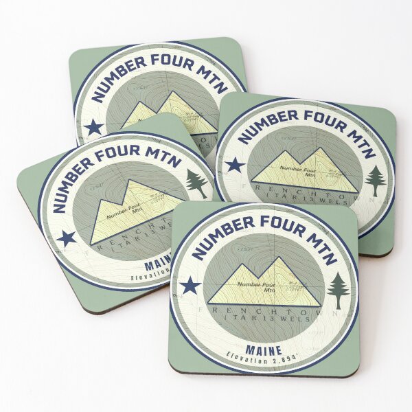 Item preview, Maine Mountain Map Peaks - Number Four designed and sold by Willz Designz.