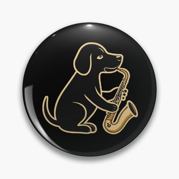 Item preview, Harmony in Fur Dog Playing Saxophone designed and sold by reggaeartgifts.