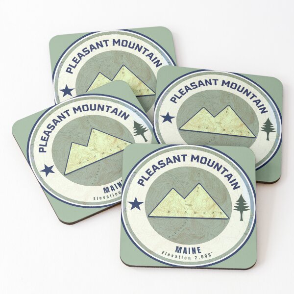 Item preview, Maine Mountain Map Peaks - Pleasant Mountain designed and sold by Willz Designz.