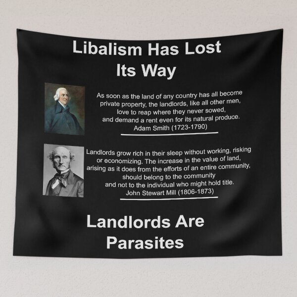 Item preview, Landlords Are Parasites Even To Liberals designed and sold by Mad-scientist-2.