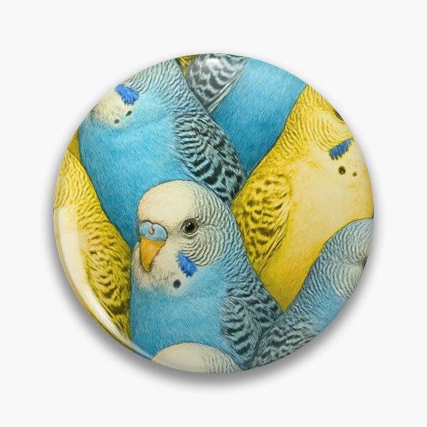 Item preview, Blue and yellow parakeets designed and sold by BackgroundND.