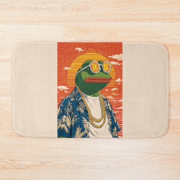 Item preview, Pepe the Frog Crypto Bull Run Poster – Bitcoin Meme Art designed and sold by Enea Kelo.