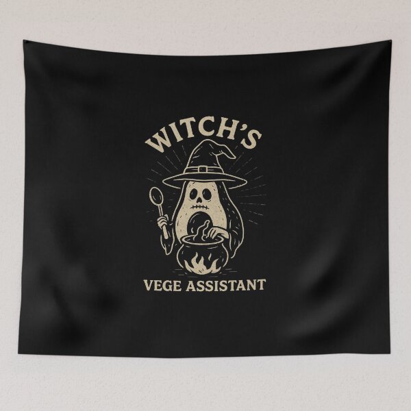 Item preview, Witch’s Vege Assistant – Grunge Avocado Familiar designed and sold by Meandmyshop.