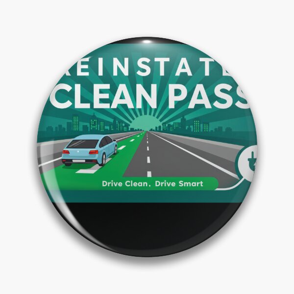 Item preview, Reinstate Clean Pass – Eco-Friendly Advocacy Design designed and sold by FitEnvy.