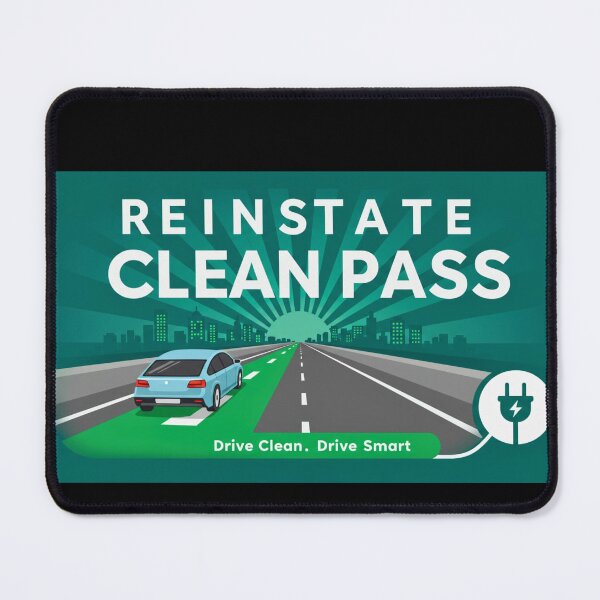 Item preview, Reinstate Clean Pass – Eco-Friendly Advocacy Design designed and sold by FitEnvy.