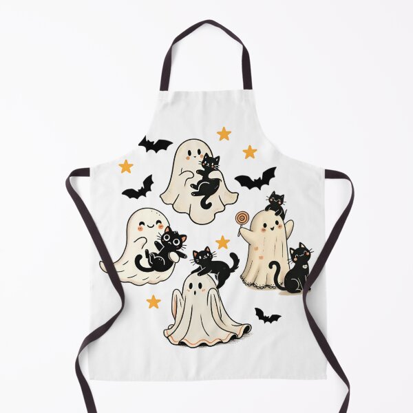 Item preview, Halloween Cute Ghosts Bats Black Cats designed and sold by Eclectic Monkey.