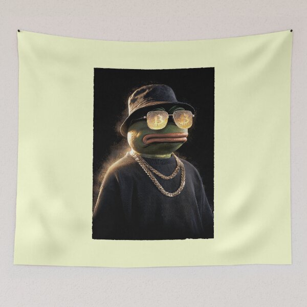 Item preview, Pepe the Frog Crypto Bull Run Poster – Bitcoin Meme Art designed and sold by Enea Kelo.