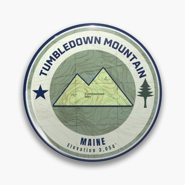 Item preview, Maine Mountain Map Peaks - Tumbledown Mountain designed and sold by Willz Designz.