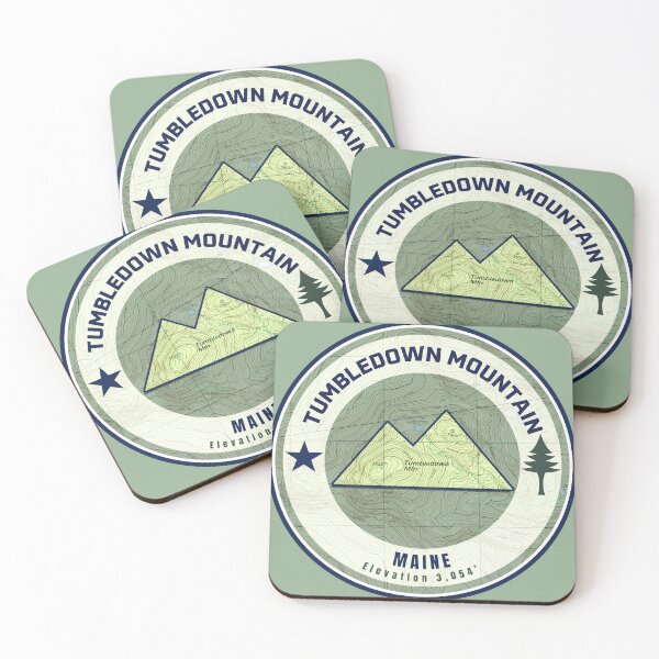 Item preview, Maine Mountain Map Peaks - Tumbledown Mountain designed and sold by Willz Designz.