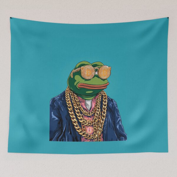 Item preview, Pepe the Frog Crypto Bull Run Poster – Bitcoin Meme Art designed and sold by Enea Kelo.