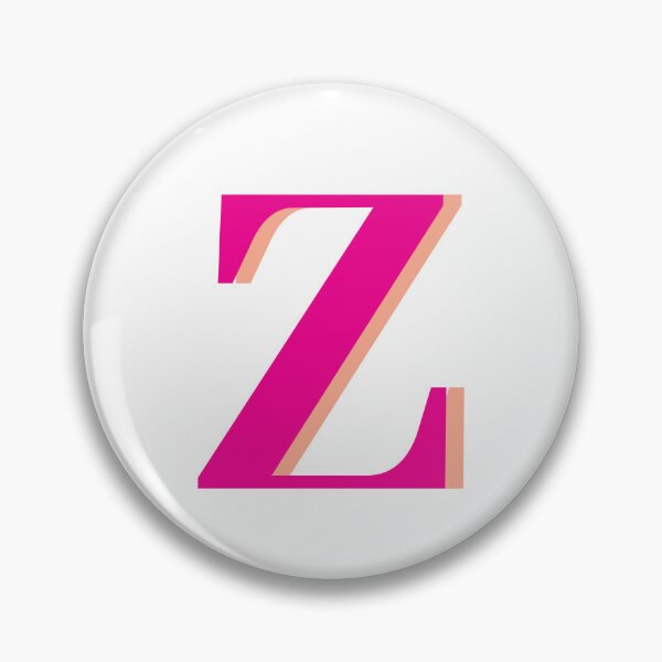 Item preview, Letter Z in hot pink – Cute Alphabet Initial Monogram  designed and sold by Artbymonika.