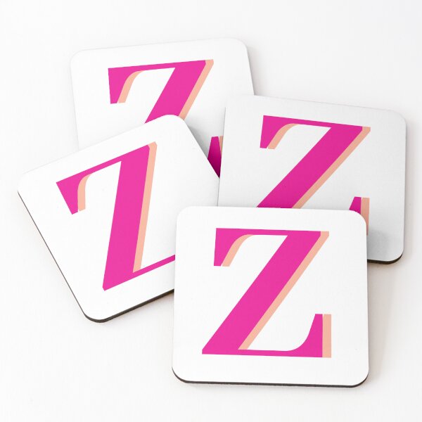 Item preview, Letter Z in hot pink – Cute Alphabet Initial Monogram  designed and sold by Monika Howarth.