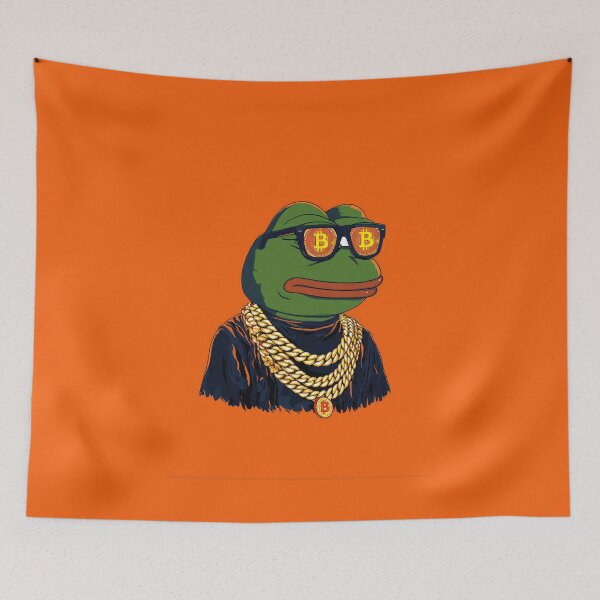 Item preview, Pepe the Frog Crypto Bull Run Poster – Bitcoin Meme Art designed and sold by Enea Kelo.