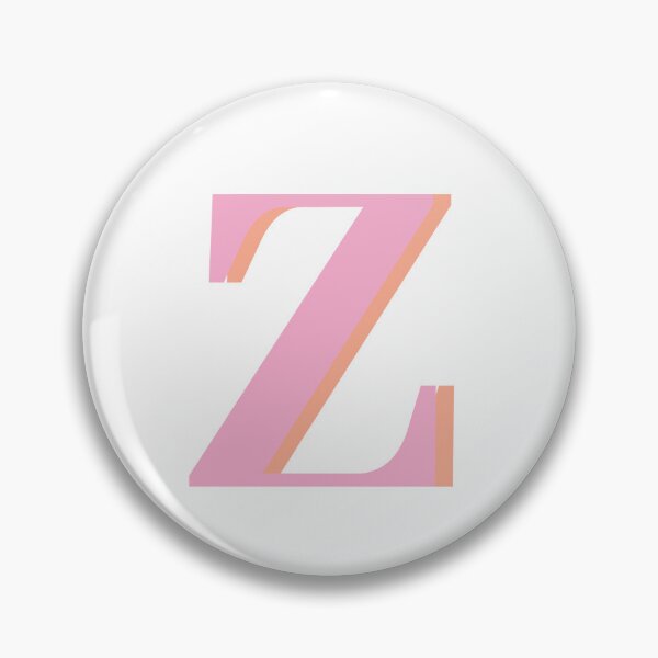 Item preview, Letter Z in pastel pink – Cute Alphabet Initial Monogram  designed and sold by Artbymonika.