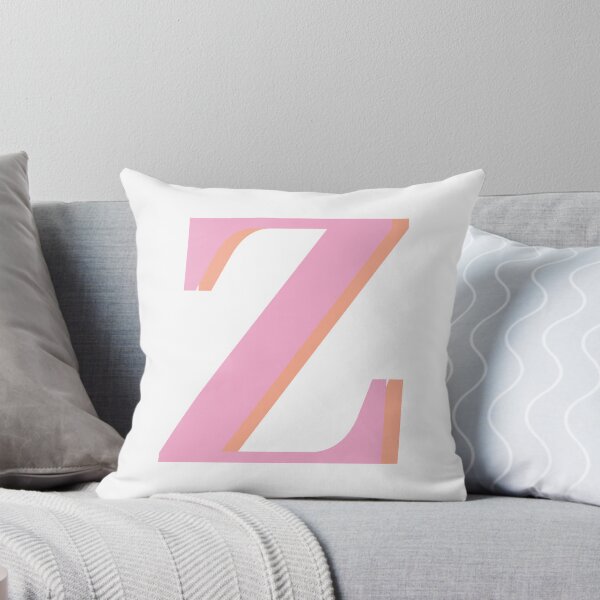 Item preview, Letter Z in pastel pink – Cute Alphabet Initial Monogram  designed and sold by Monika Howarth.