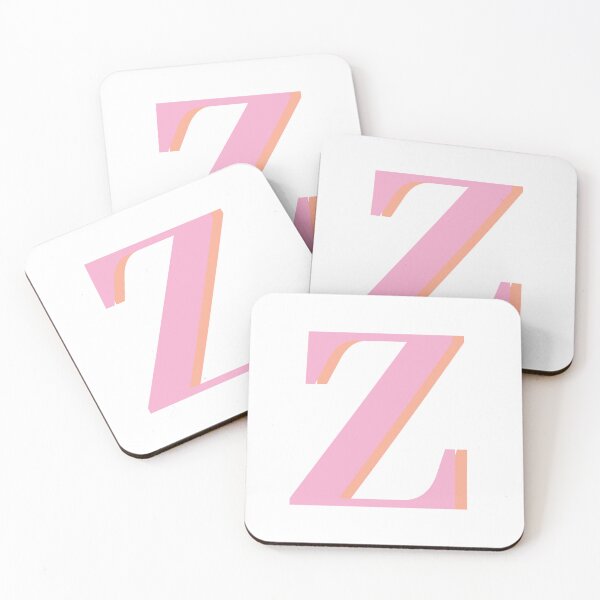 Item preview, Letter Z in pastel pink – Cute Alphabet Initial Monogram  designed and sold by Monika Howarth.