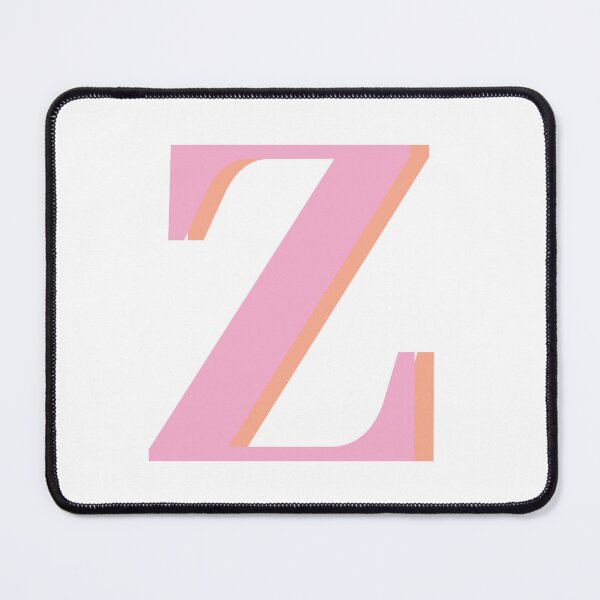 Item preview, Letter Z in pastel pink – Cute Alphabet Initial Monogram designed and sold by Artbymonika.