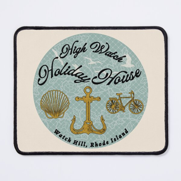 Item preview, Holiday House | Coastal Americana-Inspired Art Print designed and sold by Parasocialite.