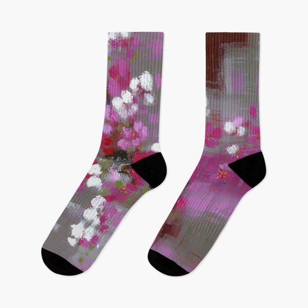Artikelvorschau, Zeitgenössisches abstraktes Blumengemälde entworfen und verkauft von Gino By Design.