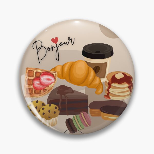 Item preview, Bonjour Croissant – French Pastry Breakfast Art designed and sold by FASA's ART.