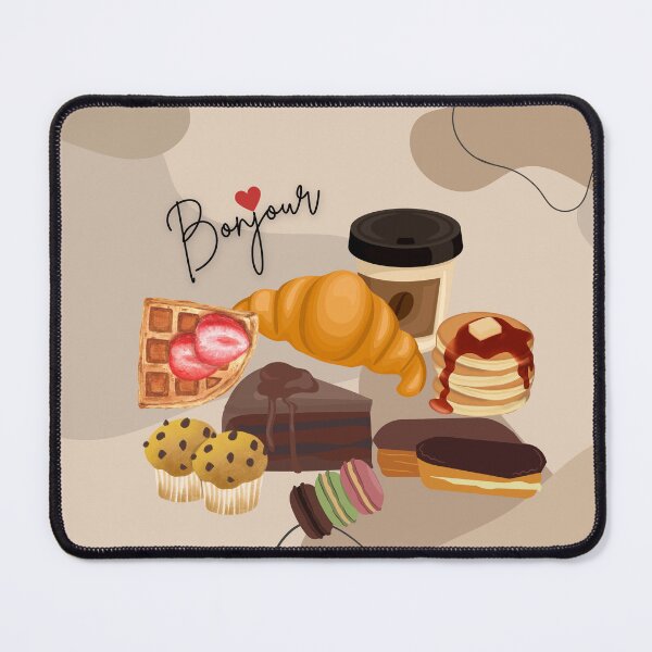 Item preview, Bonjour Croissant – French Pastry Breakfast Art designed and sold by FASA's ART.