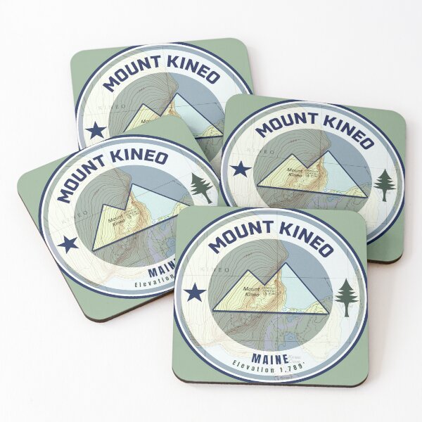 Item preview, Maine Mountain Map Peaks - Mount Kineo designed and sold by Willz Designz.